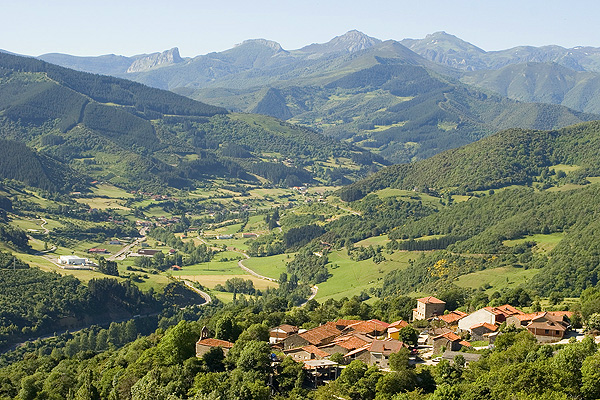 Armano village in the distance